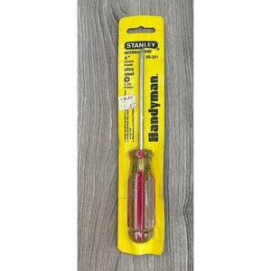 Stanley Screwdriver 65-321  4 Inch Round Blade Allow Steel 1986 USA Made